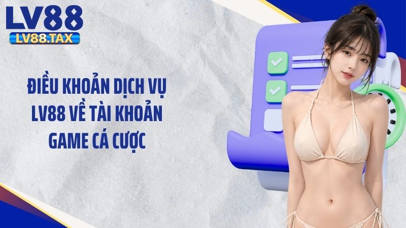 Điều khoản dịch vụ LV88 về tài khoản game cá cược